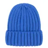 Корея вязаная шапка мужчины зимние кепки унисекс хлопок смесится твердые теплые мягкие женские шапочки для девочки шерстяная шляпа оптом