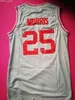 Ucuz Özel Basketbol Film Bayside 25 Morris Nakış Mesh Jersey XS-5XL NCAA