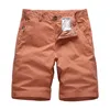 Mäns shorts vintage kort man bomullsstil byxor bermuda manlig rak arbete avslappnad strand khaki byxor lasten män1257z