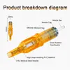 10st Tattoo Cartridge Needle Rl RS M1 RM Mix Needles For Machine Grip Agujas Cartrige Yellow Pen C Qylhah