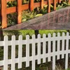 Fencing, Trellis & Gates 100*20*35cm Carbonized Anti-corrosion Wood Inserted Wooden Fence Outdoor Courtyard Solid Woods Fences Flower ZL0459