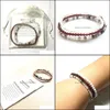 Beaded Strands Bracelets Jewelry Mg0128 A Grade Moonstone Garnet Bracelet Rutilated Quartz Yoga Mala Beads 4 Mm Mini Gemstone Set Drop Deli