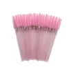 300pcs/lot Shiny Disposable Eyelash Applicator Wands Curler Brush Set Mascara Eyebrow Spoolers Comb Wands Spoolies Brushes Makeups