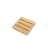 Ellipse Soap Tray Holder Retro Bamboo Natural Draining Home Soaps Dishes Neat Hygiene Supplies For Home Hotel Bathroom