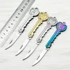 Heavy Duty Mini Keychain Knife Pocket Fruit Knife Keyring Folding Knife Key Blade Multi-tool Letter Opening Gadget Kit Camp Outdoor EDC Tool