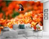 Romantique 3d papier peint rêveur belle fleur invité personnalisé HD salle de jeu chambre fond décoration murale papiers peints muraux