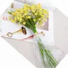 12pcs / bundle en plastique Gypsophila fleur artificielle fausse plante fleur mur décoration de mariage bouquet matériel manuel décor à la maison LJ200910