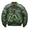 Army Air Force Fly Pilot Jacket Military Airborne Flight Tactical Bomber Jacket Men Winter Warm Motorcycle Down Coat 211224