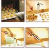 비스킷 금형 제작기 펌프 프레스 기계 케이크 장식 20 곰팡이 + 4 노즐 쿠키 도구 쿠키 곰팡이 곰팡이 새로운 A49