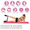 Wholesale-Yoga Resistance Bands Set Gradation Color Workout Stretch Resistance Loop Natural Latex Pilates Sports Elastic Bands 5 Piece Suits