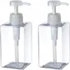 450ml 15oz Refillable Empty Plastic Soap Dispenser Pump Bottle for Cosmetic Shampoos Bath Shower Toiletries Liquid Lotion Container Bottles