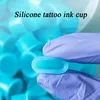 Dostępne tatuaż kubki atramentowe Mikroblading Akcesoria Miękkie silikonowe pigment atrament Caps Uchwyt kleju stałe narzędzia do makijażu PMU 222904668