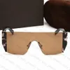 Cool Sunglasses Rimless Beach Glasses Goggle Letter Designer for Man Woman 4 Option Good Quality