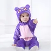 Pasgeboren babe Kigurumi Sailor Moon Diana Purple Luna Cat Cosplay Kostuums Cartoon Flanel Infant Romper onesies Pyjama Sleepwear C1018