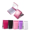 Foldable Led Makeup Mirror Lamp Vanity Lighted Make up Mirrors Looking Glass Square Compact Cosmetic Decorative Portable Pocket 8md C2