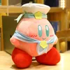 Jeu Kirby Adventure Kirby Peluche Peluche Toy Chef Strawberry Poupée Soft Poupée Farcée Animaux Toys Pour Enfants Anniversaire Cadeau Home Decor
