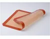 큰 빨간색 비 스틱 실리콘 매트 사각 식품 학년 비 스틱 베이킹 쿠키 시트 크기 8.5 "x 11.5"SN5055