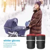 Kinderwagen-Teile-Zubehör, Kinderwagen-Handwärmer, Winter, extra dicke Kinderwagen-Handschuhe