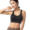 Sport Bra Yoga Outfits Kvinnor Underweasr Running Yoga Vest Shock Fast Samla formade Fitness Sexiga Korsback Tank Toppar