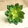 2021 새로운 1PC 인공 식물 가짜 즙이 많은 연꽃 꽃 사무실 정원 장식 DIY succulents 공장 가정 장식