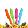 For Bread Lettuce Kitchen Knife Kids Chef Cooking Fruit Knives Plastic Safe Children Paring Knives Sawtooth Cutter ZC3344