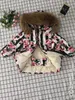 80cm -140 cm Mädchen Winterjacke Kinder Daunenjacken Pant Duck Daunenpelz Mit Kapuze Girl Snowsuit Anzug Set Oberbekleidung Skianzug LJ201126