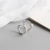 100% argento sterling 925 zircone bianco CZ con perline rotonde orecchini a bottone piccolo orecchino a cerchio per le donne gioielleria raffinata regali per feste di nozze ML0