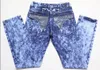 NWT mens robin jeans designer denim jean with crystal studs clips wings straight pants trousers men size 30-42 blue2526