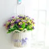 Kunstbloem hangende mand met bloemen Lavendel Decoratie van woonkamer slaapkamer Y0104245x