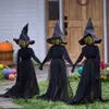 Halloween LightUp Witches with Stakes Holding Hands Screaming Witches Sound Activated Sensor Decor Halloween Decoration Outdoor Y3947636