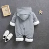 LZH Infant Clothing Autumn Winter Rompers For Baby Boys Jumpsuit Kids Overalls Children born Girls Clothes 211229