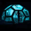 Estrutura de futebol personalizada Infl￡vel Igloo Bubble Lodge com MAT Transparent Luxury Camping Hotel Tent for Outdoor