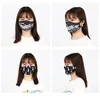 Digital Printing Face Masks Cotton Fashion Mask Lavabile Apoperpazione Maschera antipolvere traspirante filtro inseribile Anti-smog maschera 6 colori wholea52a53