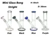 Glas Shisha Mini Bongs Rohre Rig mit geradem 4 Farben 14/19 mm Downstem und Kopf GB021