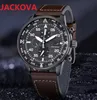 Orologi da uomo di moda al quarzo modello bello di alta qualità cronometro data automatica grande quadrante blu nero in acciaio inossidabile popolare completamente funzionale307k