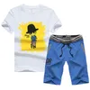 Summer Men Set Casual Print Cartoon Peoph Fitness Mężczyzna dresowy odzież T -koszulka Moletom Masculino 2020 LJ201124