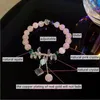 Strand Beaded Strands More Than 20 Summer Natural Stone Bracelet Female Size 16 Cm - 22 High Quality Strawberry Crystal Green Ghost Amazon