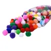 Çeşitli Renk Pom Poms Renkli Sanat ve El Sanatları Pom Poms Topları DIY Yaratıcı El Sanatları Süslemeleri için Çeşitli Boyutlar Seç