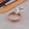 anel de amor suave anel de casal anel de alta qualidade anel simples aço de titânio integra face lisa 9849320