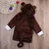 Cappotto appena carino Animale neonato Bambino Bambini Neonata Ragazzo Asciugamano da bagno con cappuccio Avvolgere Accappatoio Coperta da bagno