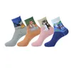 Cartoon My Neighbor Totoro Spirited Away Funny Art Print Oil Women Socks Novelty Harajuku Kawaii Socks for Girl4 Pairs Lot 209088800