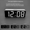 Digital Alarm Clock with Backlight Sze Electronic LED Table Home Decor Desk s for Bedroom Temperature Display 220311