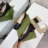 가죽 대나무 버클 Womens Shoe 2021 여름 및 가을 새로운 사각형 머리 복고풍 두꺼운 발 뒤꿈치 여성 단일 신발 565