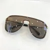 2180 Gafas de sol para mujeres Diseño de marca Lente de conexión de marco sin borde UV400 Mirrorr lente Steampunk Summer Big Style COMW WI3168659