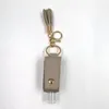 Hand Sanitizer Holder PU Leather Tassel Keychain Bottle Cover Holders Handbag Sanitizer Holder Sleeve Key Chain Bag Gift with Bottle WMQ168