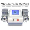 Lipo 레이저 기계 650nm 다이오드 레이저 4 파장 최고의 가격 빠르고 효과적인 lipo 레이저 슬리밍 기계