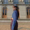 Sisterlinda Casual blauw bijgesneden tops vrouw kort holle jas vrouwen uit het kader van 2019 herfst retro jas mujer slanke zachte jassen t200111