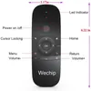 Air Remote Toetsenbord Muis Wechip Air Remote 2.4 GHz Draadloze Muis Handheld TouchPad Controller voor TV Box Mini PC (W1 Air Mouse)