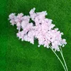 Konstgjorda Körsbärsblomma Blommor Silk Persika Blommor Konstgjorda Sakura Trädgård Vardagsrum Bröllop Hem Dekoration Tillbehör