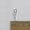 Lot 100pcs Angel Wing Tibetan Silver Charms Pendants for jewelry making Earring Necklace Bracelet Key chain accessories 25*10mm